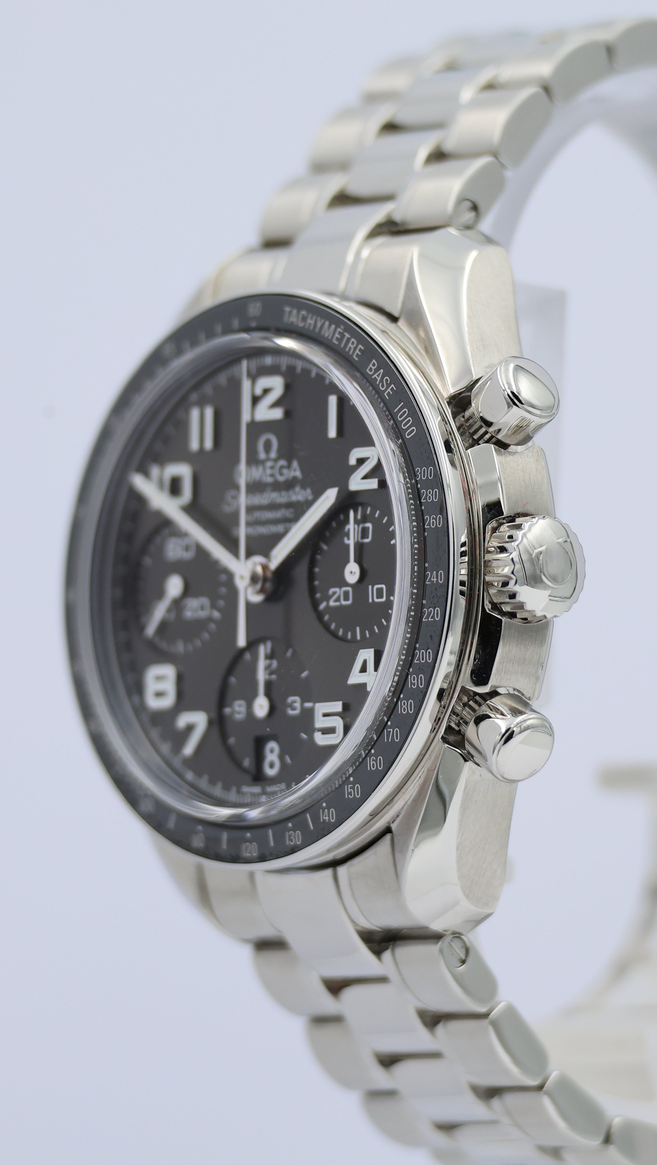 Omega Speedmaster Ladies Chronograph Automatic 32430384006001 Box + above. papers