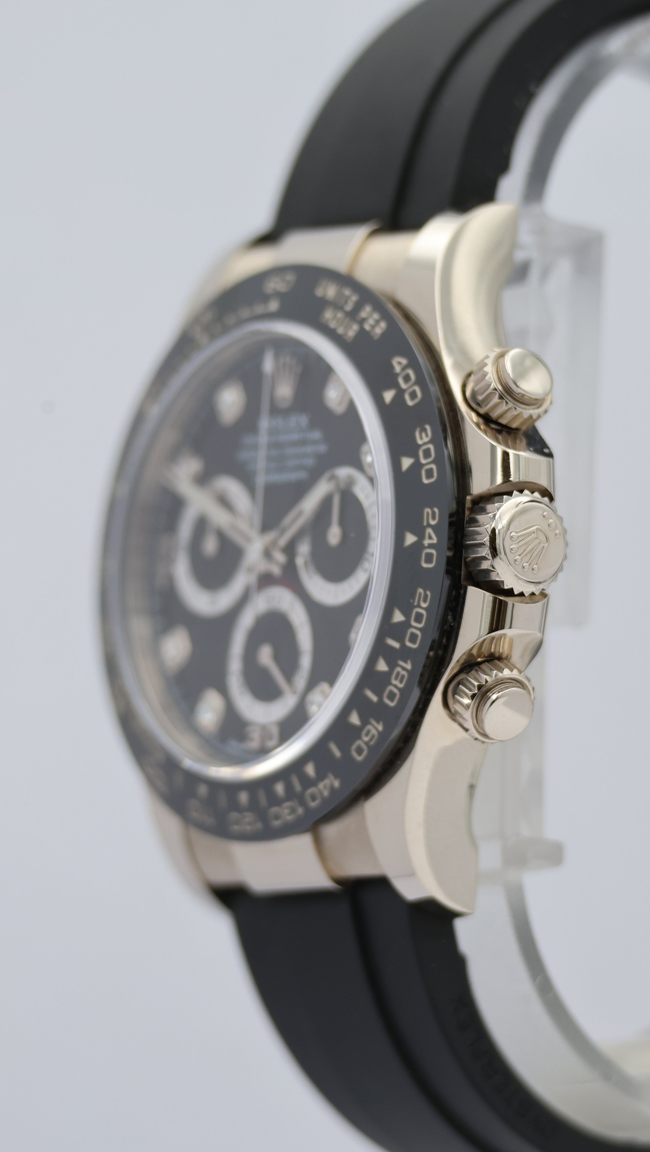 Rolex Daytona Weißgold Oysterflex Diamond 116519LN Box + og. Papiere