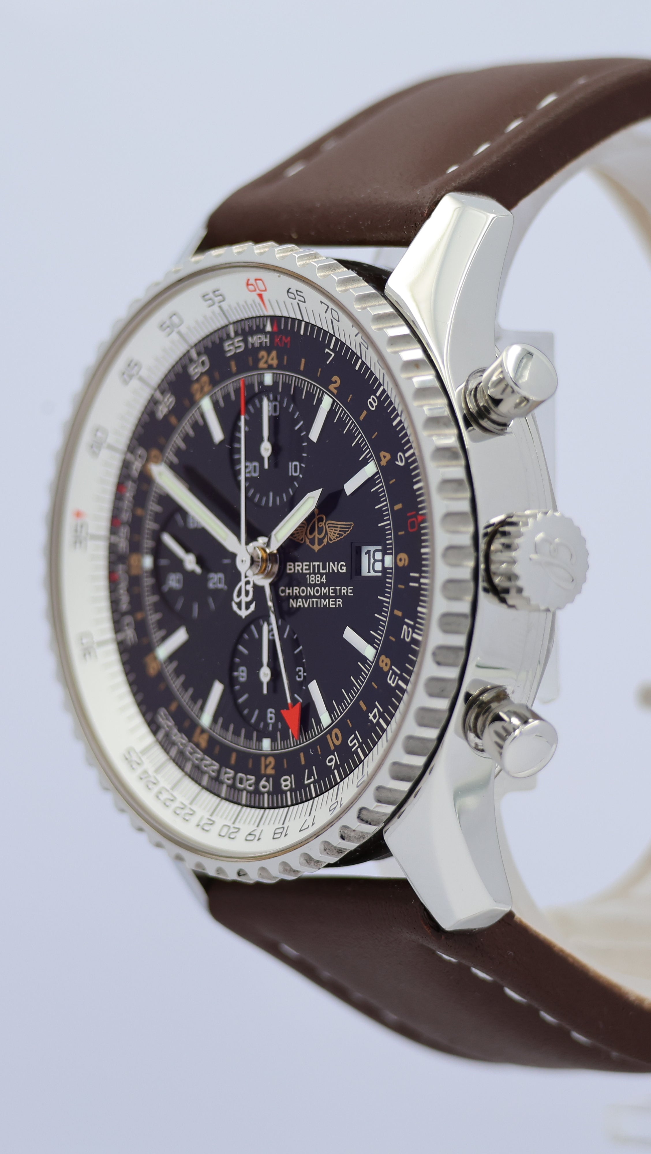 Breitling Navitimer World GMT 46 Automatik Herrenuhr A24322