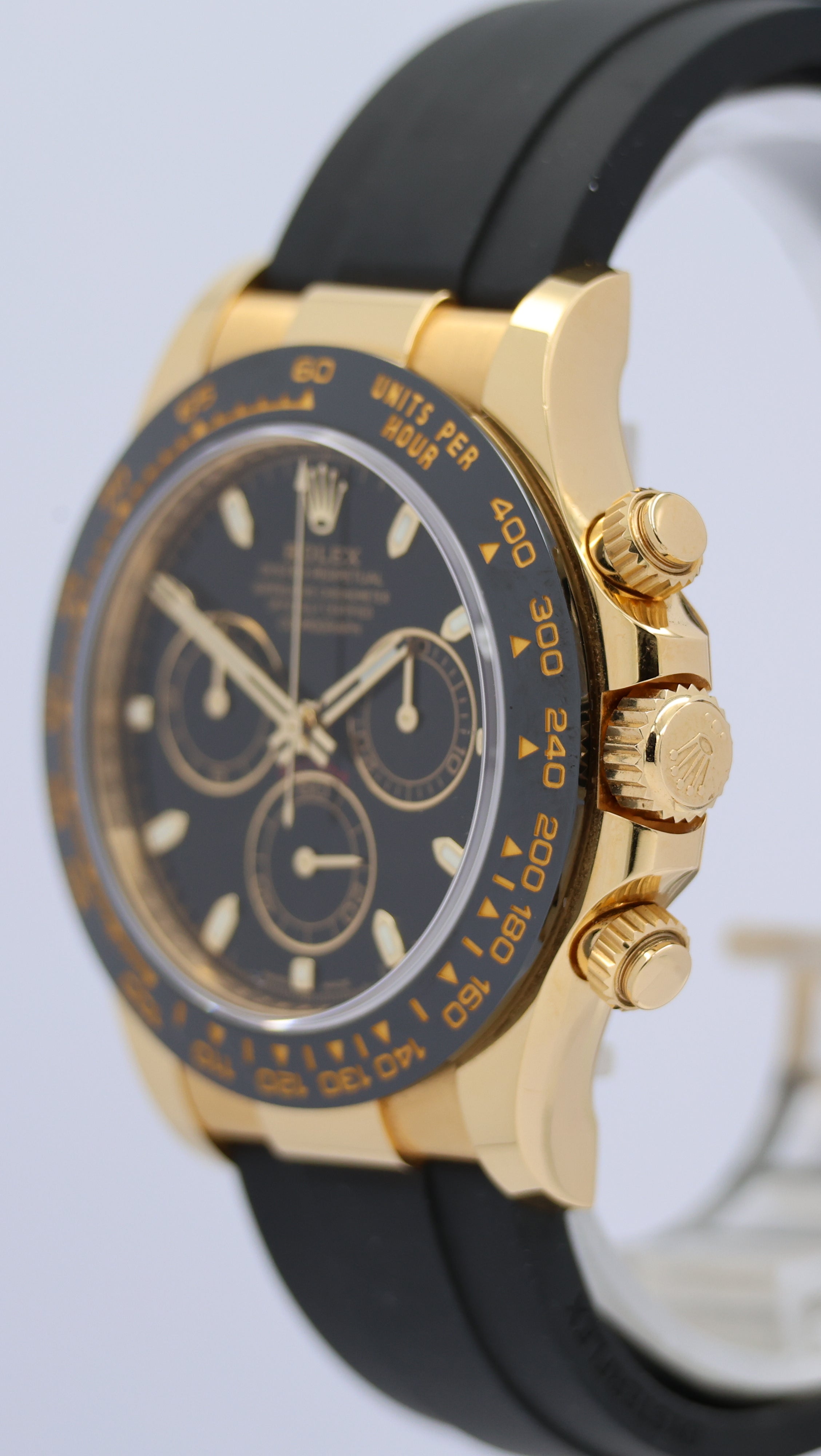 Rolex Cosmograph Daytona Oysterflex Gelbgold 116518LN Box + og. Papiere