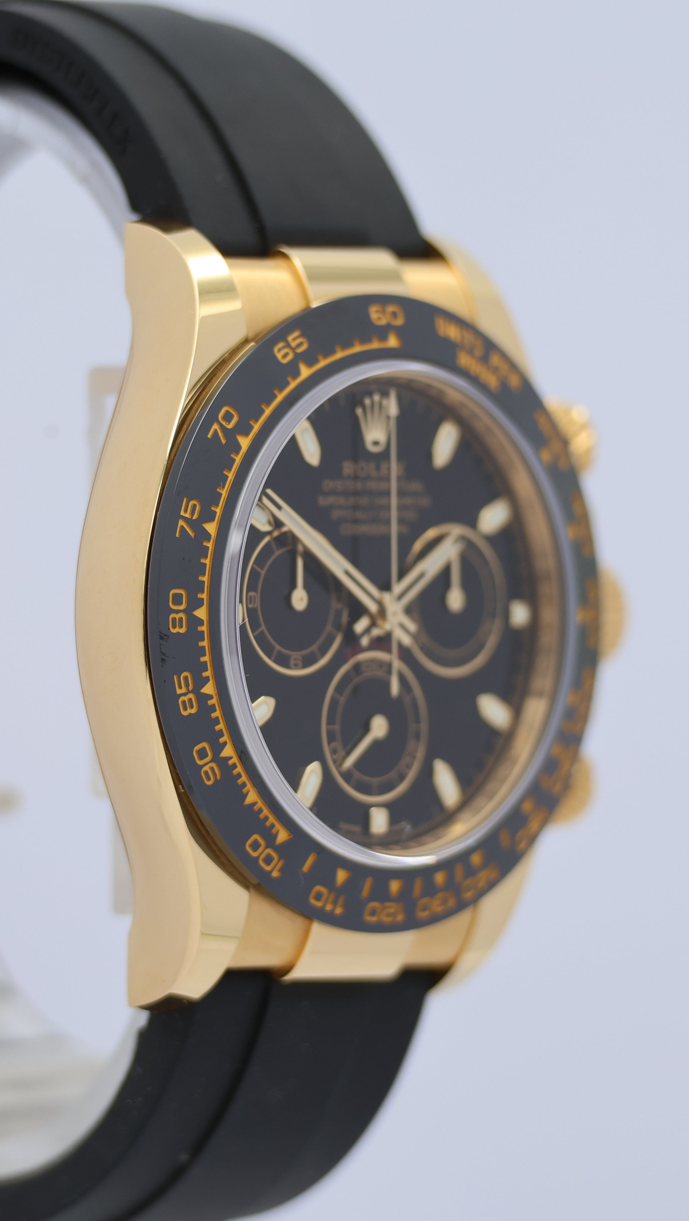 Rolex Cosmograph Daytona Oysterflex Gelbgold 116518LN Box + og. Papiere