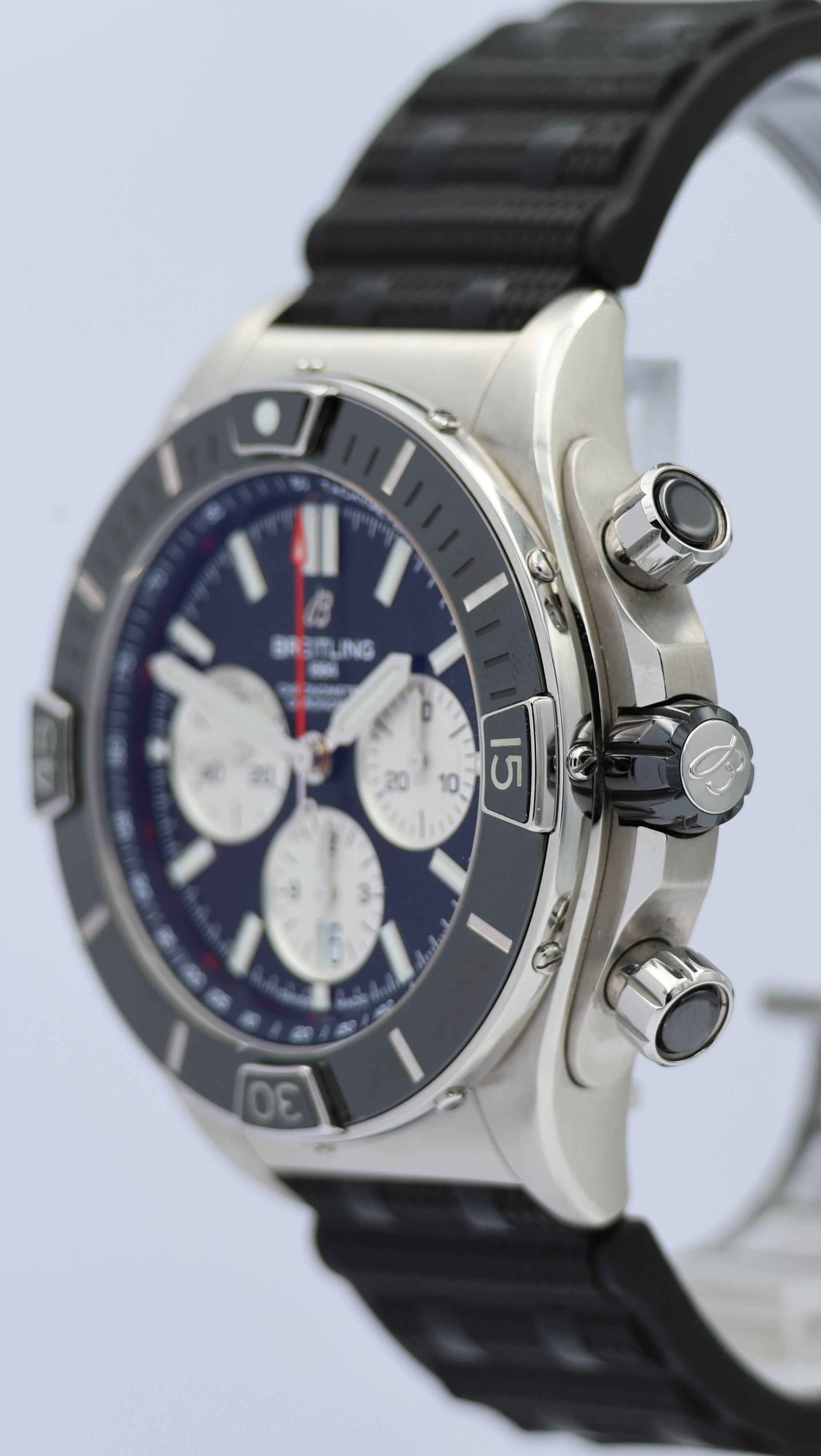 Breitling Super Chronomat 44 Automatik Herrenuhr AB0136 Box + og. Papiere