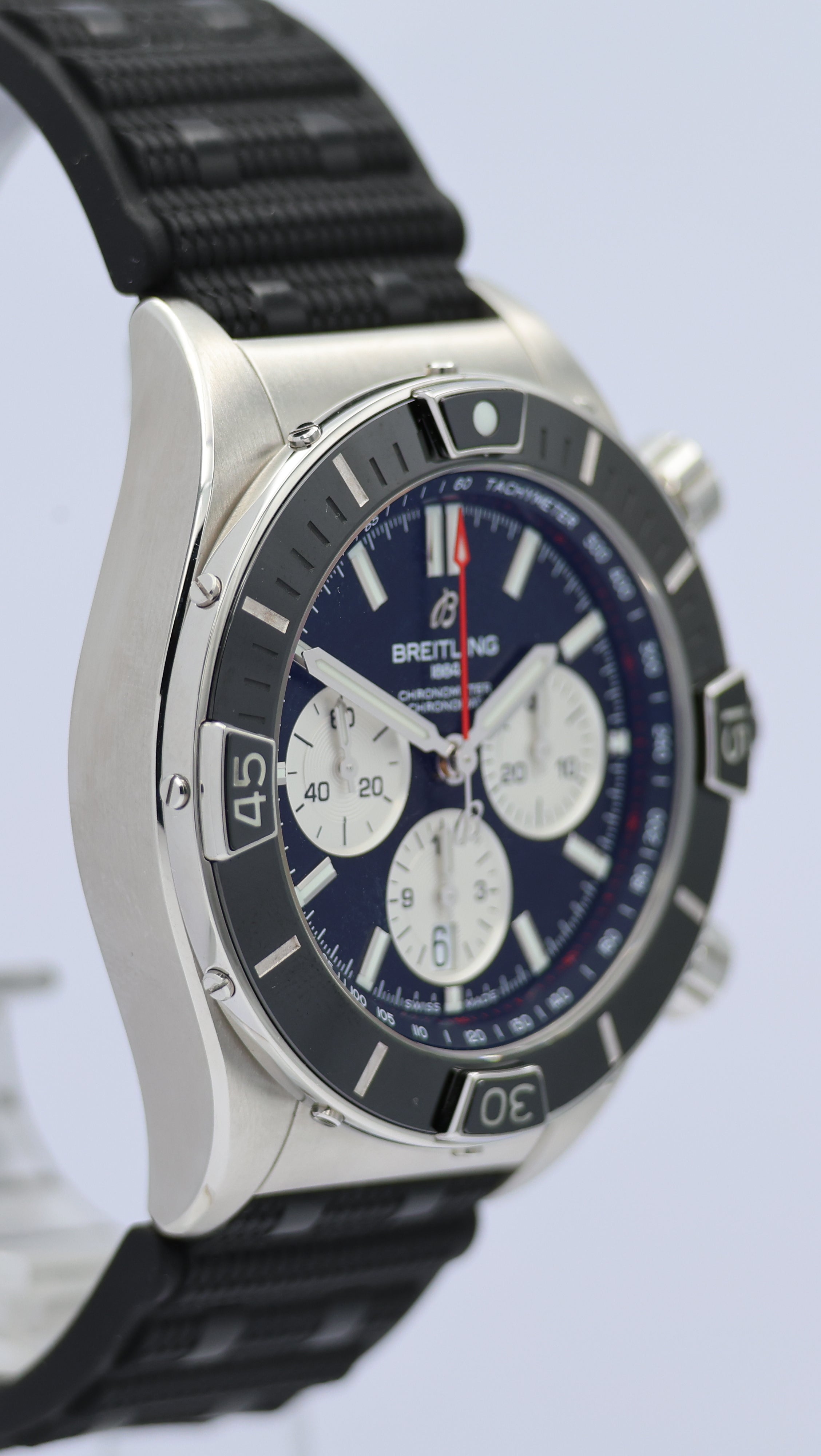 Breitling Super Chronomat 44 Automatik Herrenuhr AB0136 Box + og. Papiere