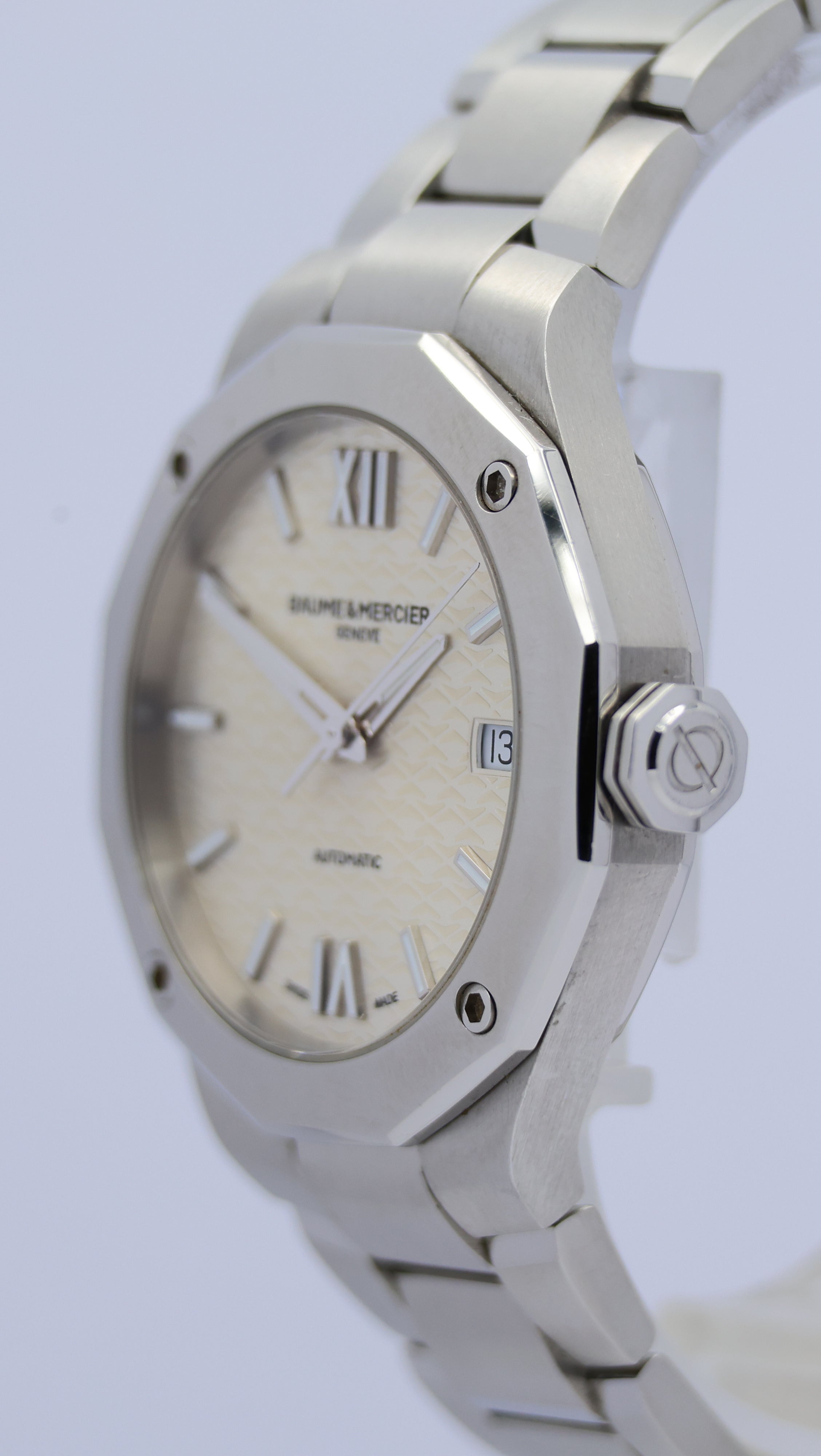Baume & Mercier Riviera Lady Automatik Silber 10615 Box + og. Papiere