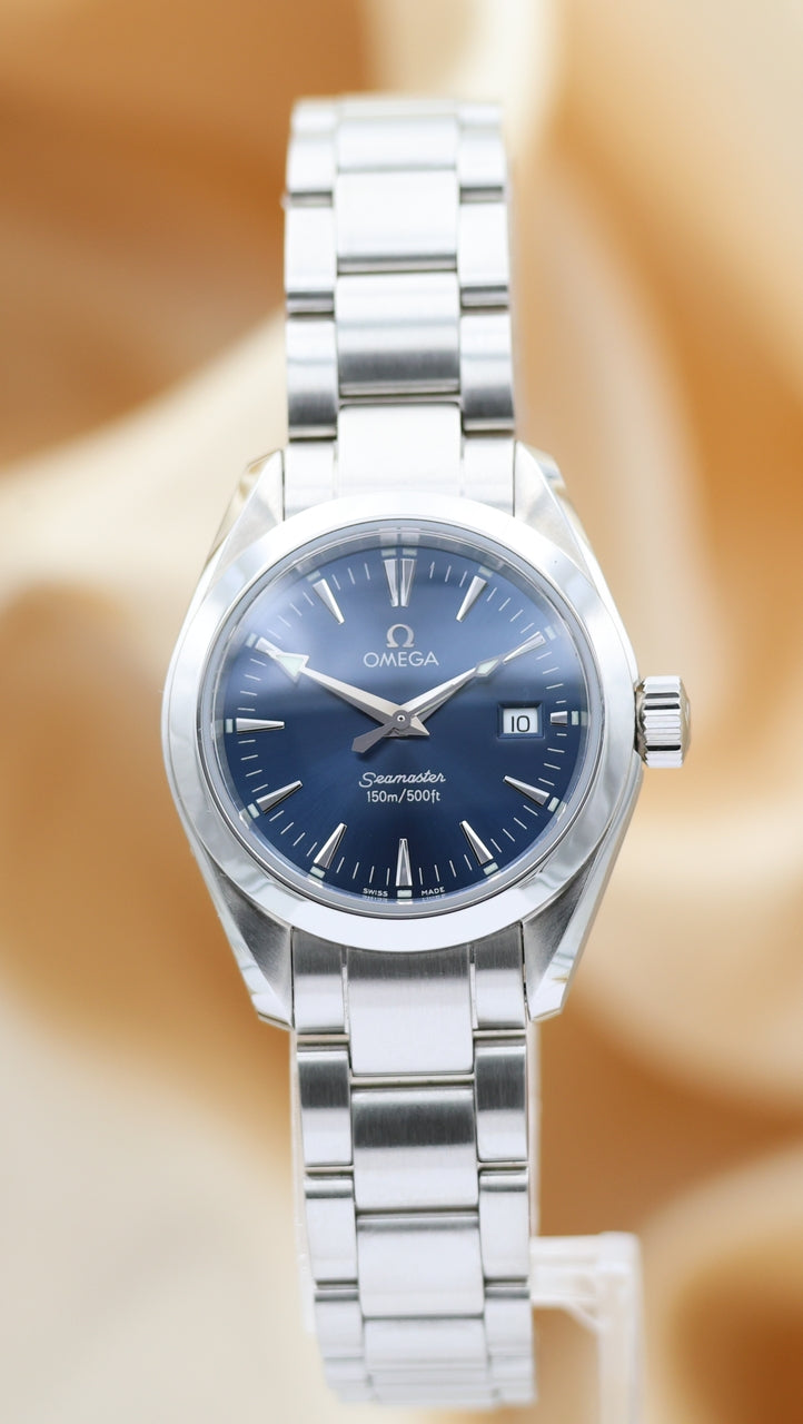 Omega Seamaster Aqua Terra Lady 29mm Quarz 25778000 Box + og. Papiere