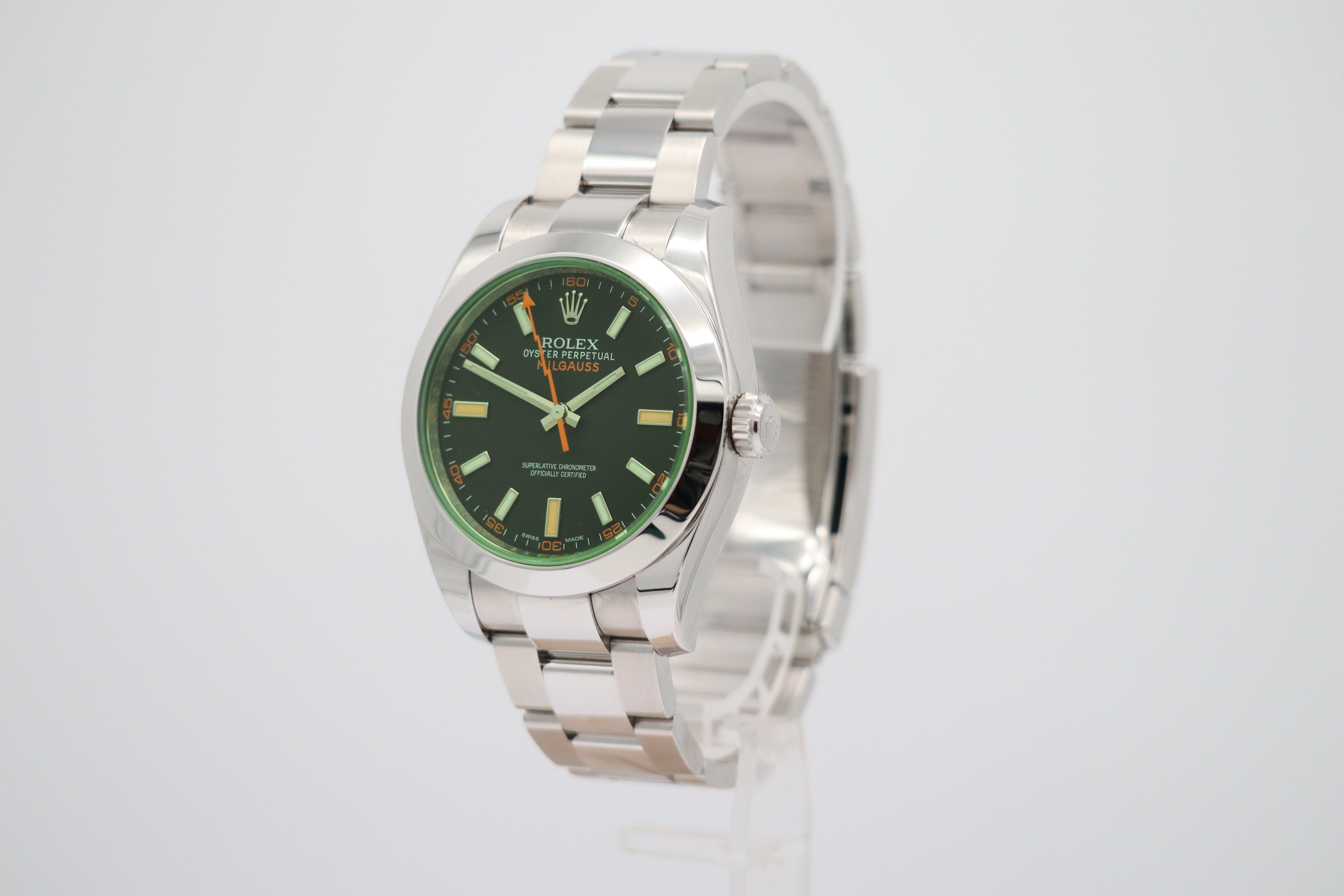 Rolex Milgauss Automatik Herrenuhr 116400GV Box + og. Papiere