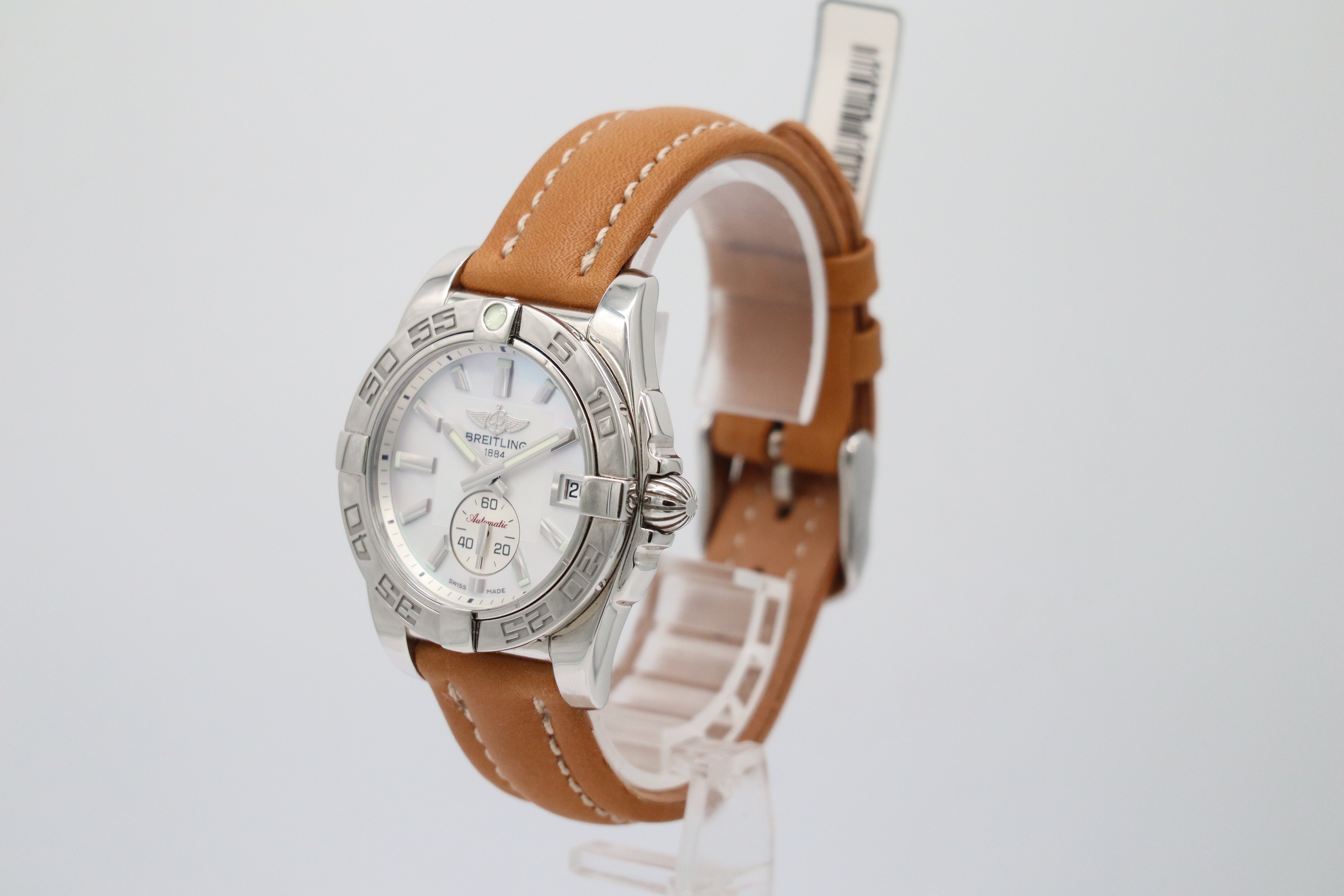 Breitling Galactic 36 Automatic Mother of Pearl A37330 Box + above papers