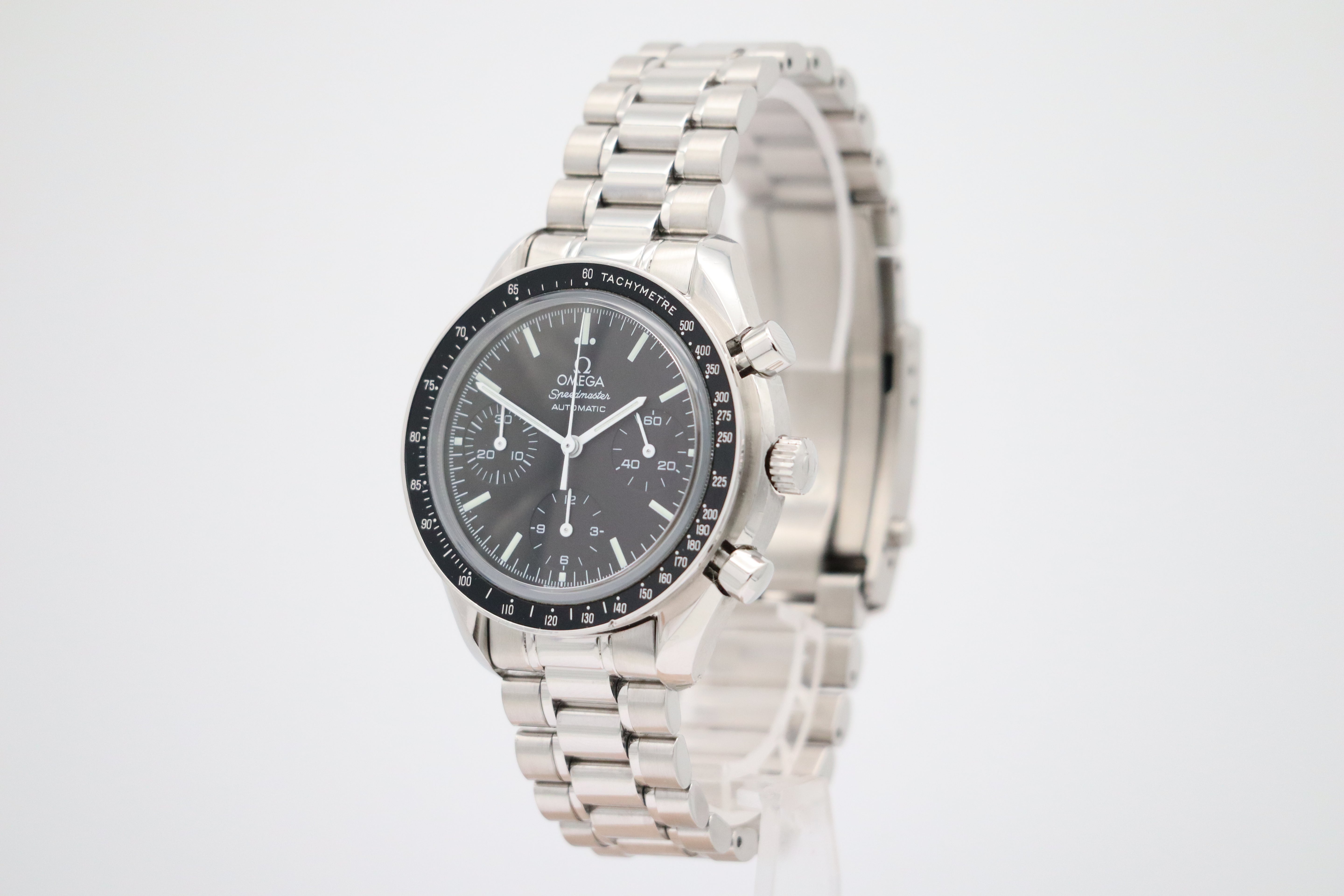 Omega Speedmaster Reduced 39mm Automatik Herrenuhr 35395000 Box + og. Papiere