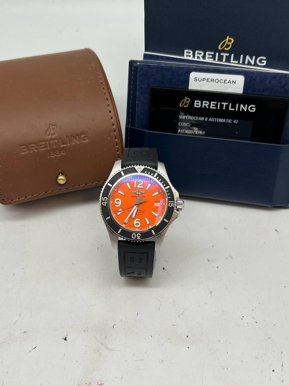 Breitling Superocean 42mm Automatik Herrenuhr A17366 - Papiere und oder Lieferumfang