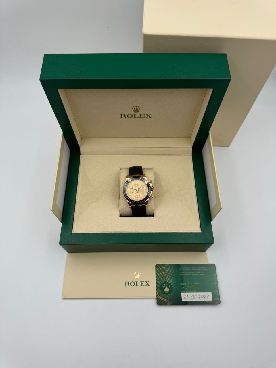 Rolex Cosmograph Daytona Oysterflex Gelbgold 40mm 116518LN - Papiere und oder Lieferumfang