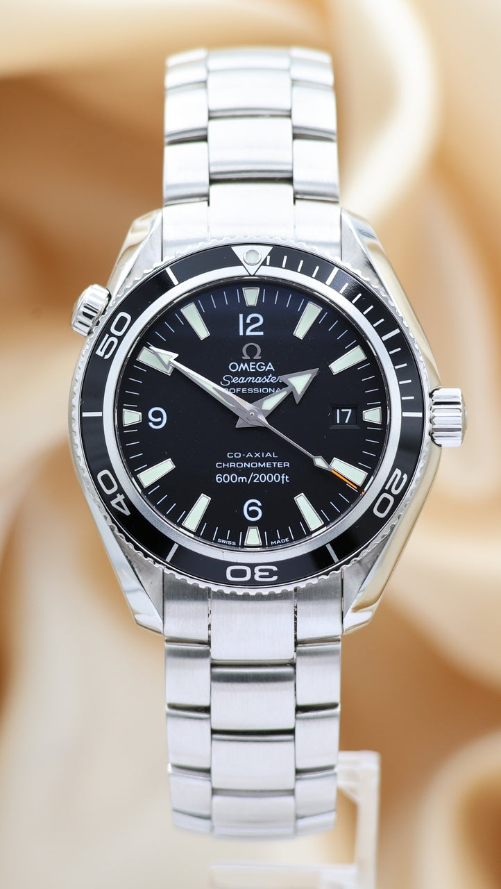 Omega Seamaster Planet Ocean 42mm Automatik Herrenuhr 22015000 Box + og. Papiere