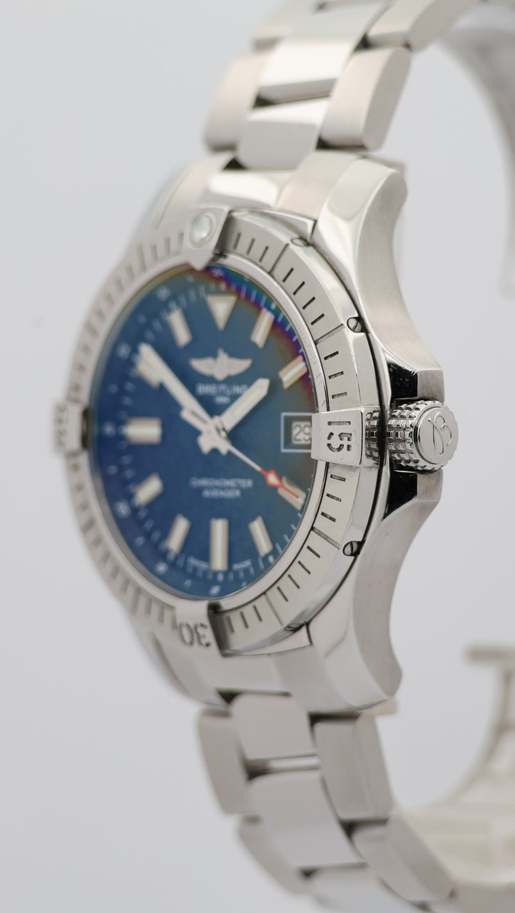 Breitling Avenger 43mm Automatik Blau Herrenuhr A17318 - Detailansicht 7