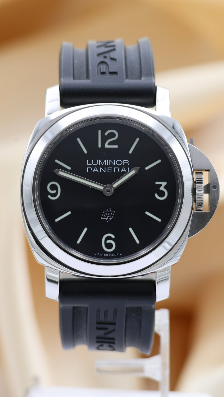 Panerai Luminor Base Logo 44mm Handaufzug Herrenuhr PAM01086 Box + og. Papiere