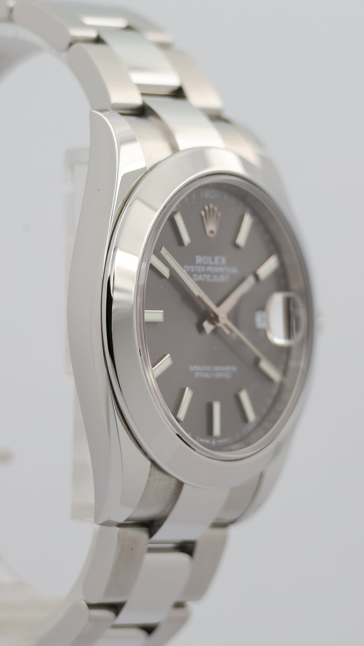 Rolex Datejust 41 Automatik Herrenuhr Grau 126300 - Detail view 8