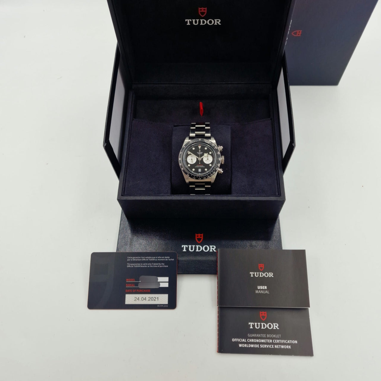 Tudor Black Bay Chrono Herrenuhr 41mm M79360 - Papiere und oder Lieferumfang