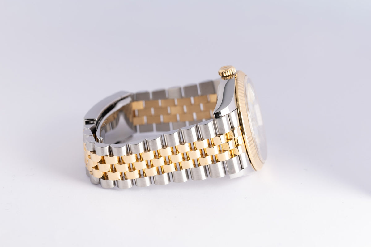 Rolex Datejust 36 Stahl/Gold Automatik Weiß 126233 - Detailansicht 6