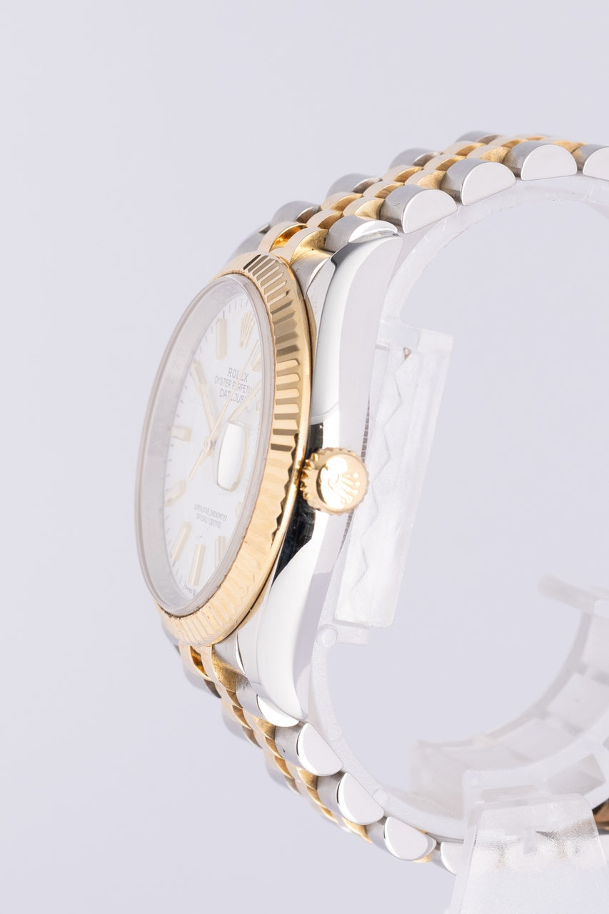 Rolex Datejust 36 Stahl/Gold Automatik Weiß 126233 - Detailansicht 2