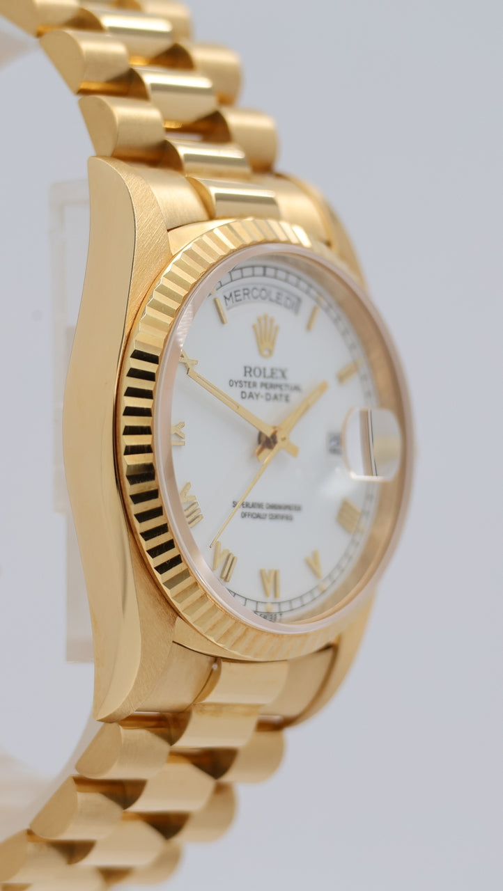 Rolex Day-Date 36 President 18K Gelbgold Automatik 18238 - Detailansicht 8