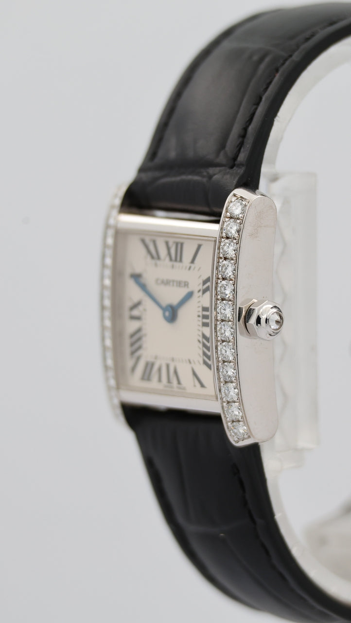Cartier Tank Française Weißgold Quarz WE1002S3 - Detailansicht 6