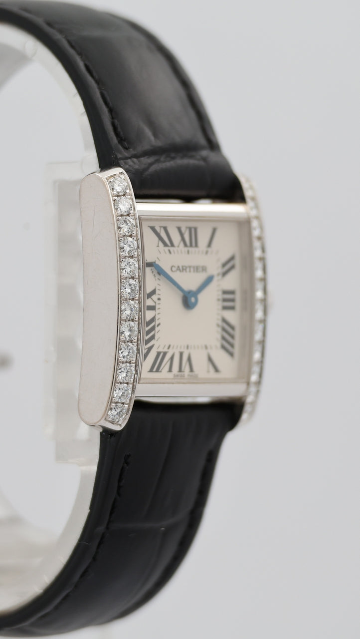Cartier Tank Française Weißgold Quarz WE1002S3 - Detailansicht 7
