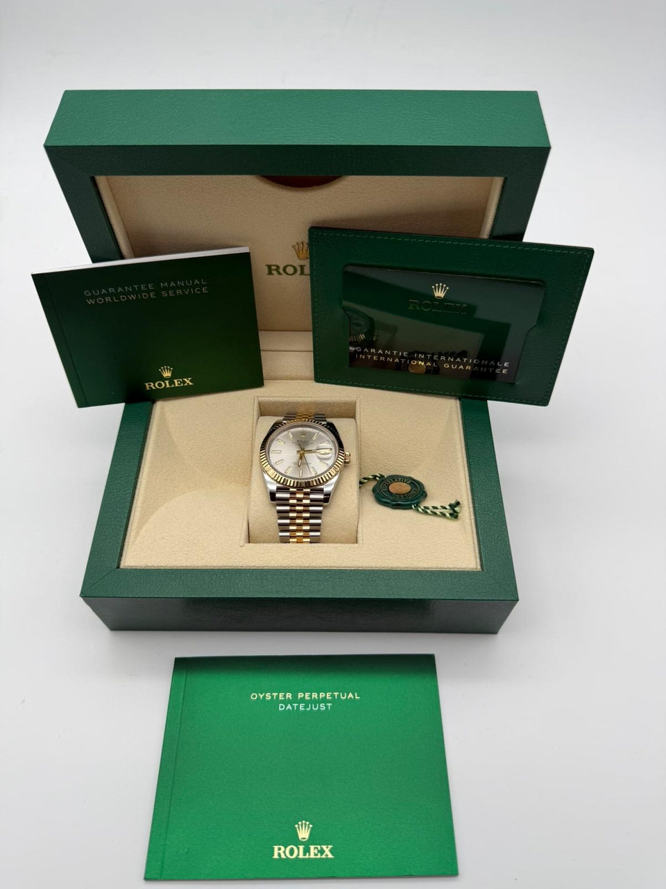 Rolex Datejust Stahl/Gold Herrenuhr 41mm Automatik 126333 - Papers and documentation