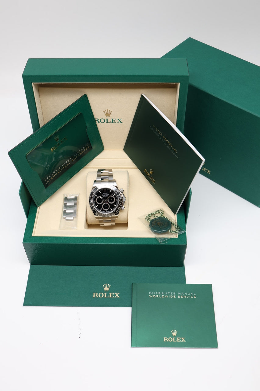 Rolex Oyster Perpetual Daytona Schwarz Automatik 126500LN - Papiere und oder Lieferumfang