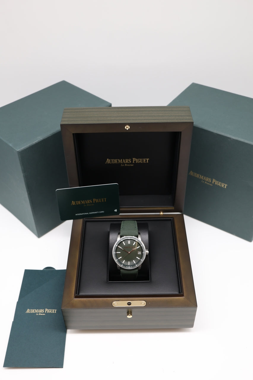 Audemars Piguet CODE 11.59 41mm Grün Automatik NEU 2026 15210STOOA056KB01 - Papiere und oder Lieferumfang