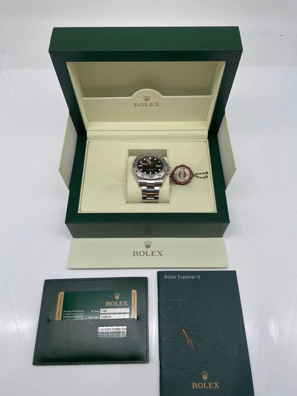 Rolex Explorer II 42mm Automatik Herrenuhr 216570 - Papiere und oder Lieferumfang