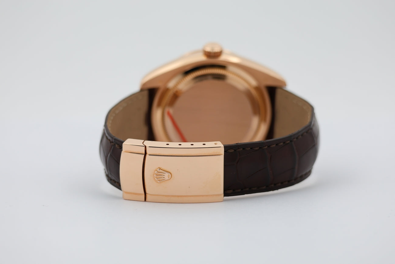 Rolex Sky-Dweller 42mm 18k Rose Gold Chocolate 326135 - Detailansicht 5