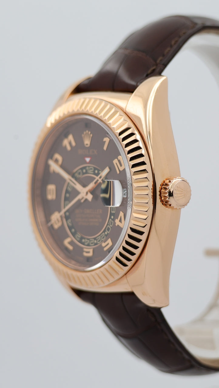 Rolex Sky-Dweller 42mm 18k Rose Gold Chocolate 326135 - Detailansicht 7