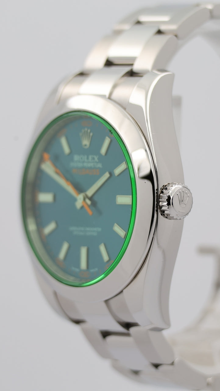 Rolex Milgauss Automatik Herrenuhr Blau 116400GV - Detailansicht 7