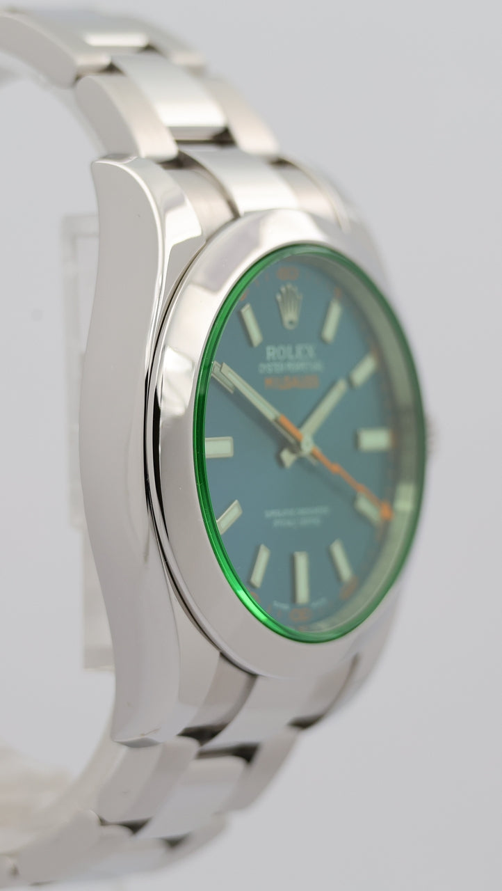 Rolex Milgauss Automatik Herrenuhr Blau 116400GV - Detailansicht 8