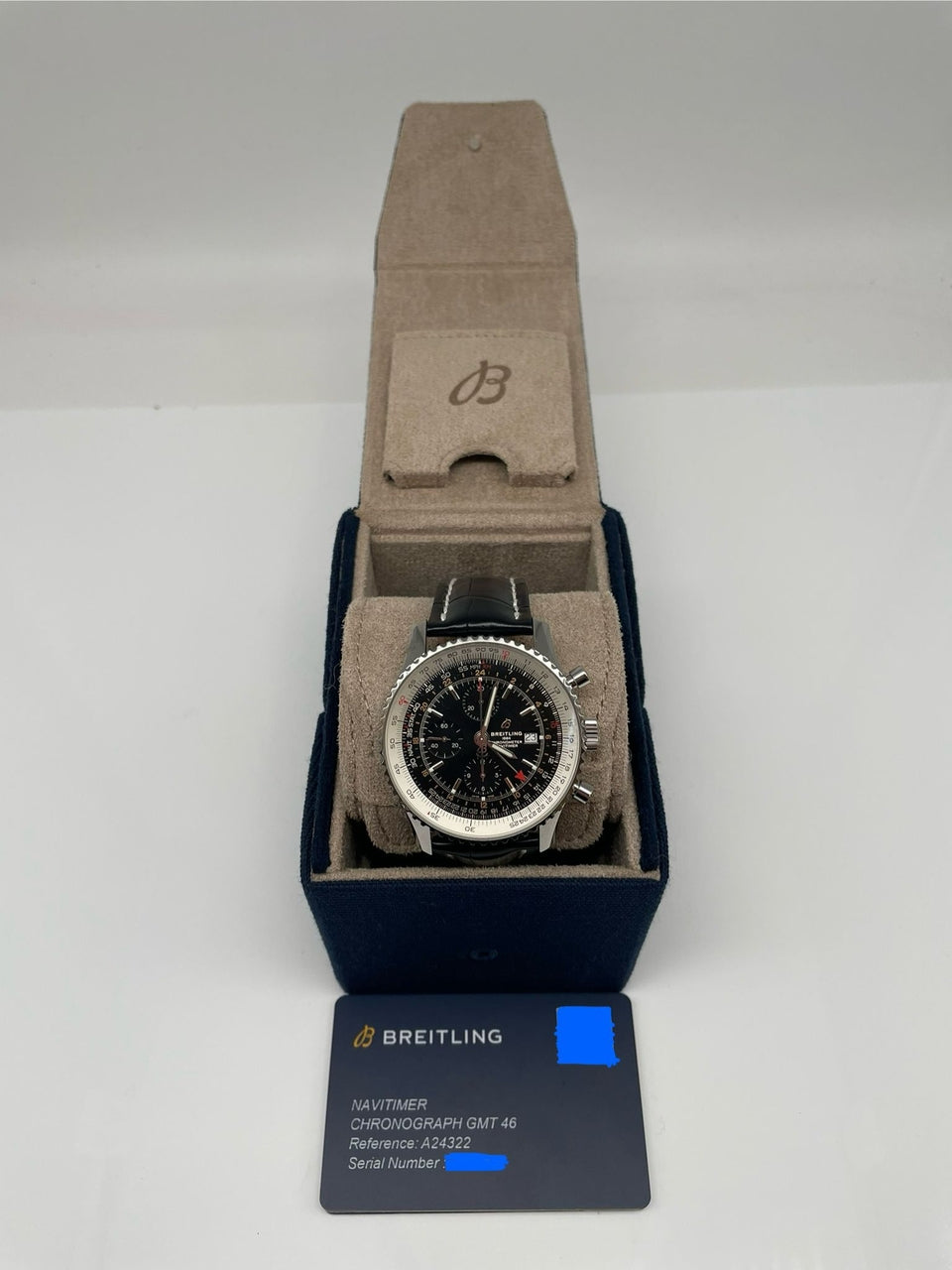 Breitling Navitimer Chronograph GMT 46mm Automatik A24322 - Papiere und oder Lieferumfang