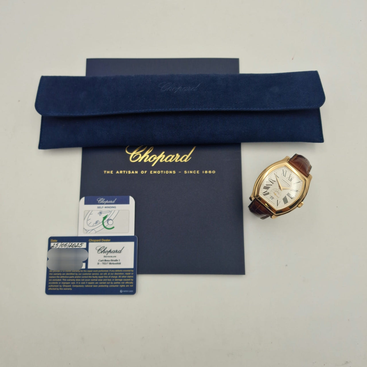 Chopard L.U.C Tonneau Montre mit frischem Service 16/2267 - Papiere und oder Lieferumfang