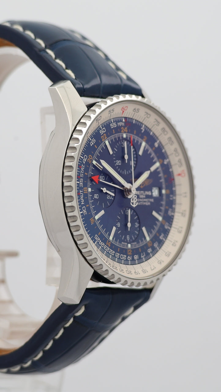 Breitling Navitimer World GMT 46mm Automatik Herrenuhr A24322 - Detail view 8
