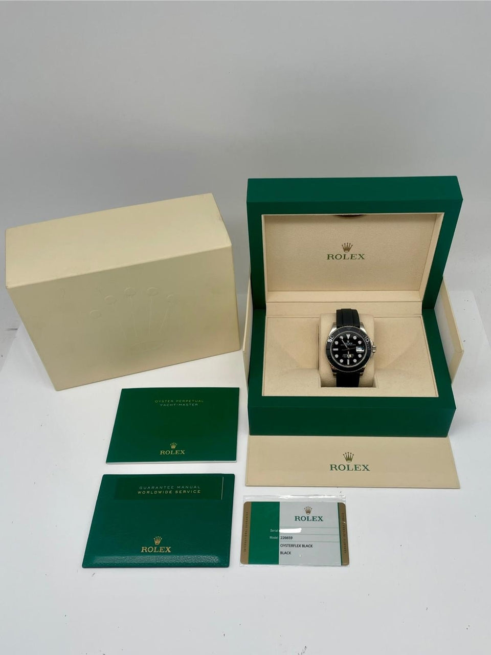 Rolex Yacht-Master 42 Weißgold Automatik Herrenuhr 226659 - Papers and documentation