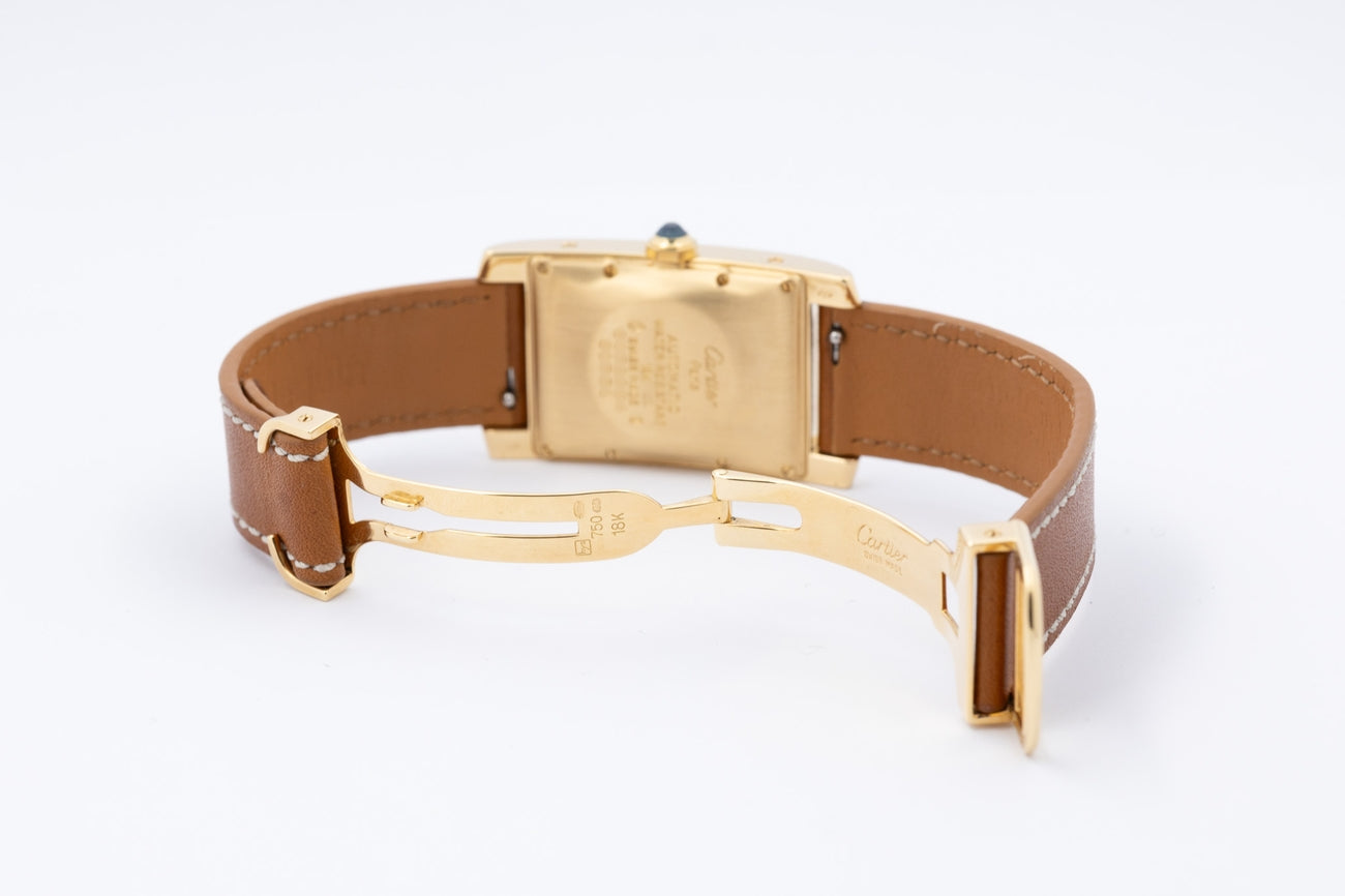 Cartier Tank Américaine 18K Gelbgold Automatik 8172984 - Detailansicht 8