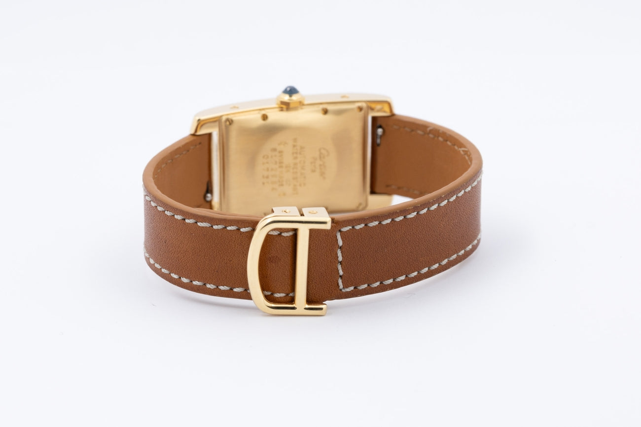 Cartier Tank Américaine 18K Gelbgold Automatik 8172984 - Detailansicht 7