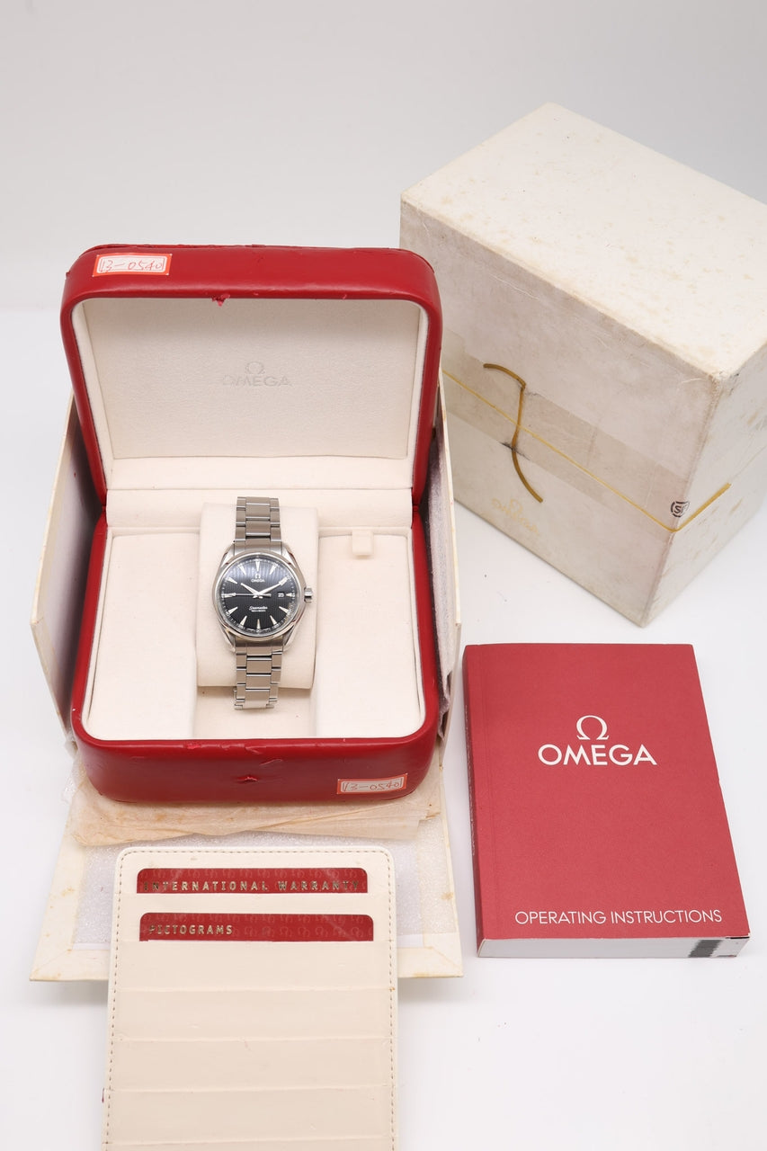 Omega Seamaster Aqua Terra 38,5mm Quarz 23110396106001 - Papiere und oder Lieferumfang