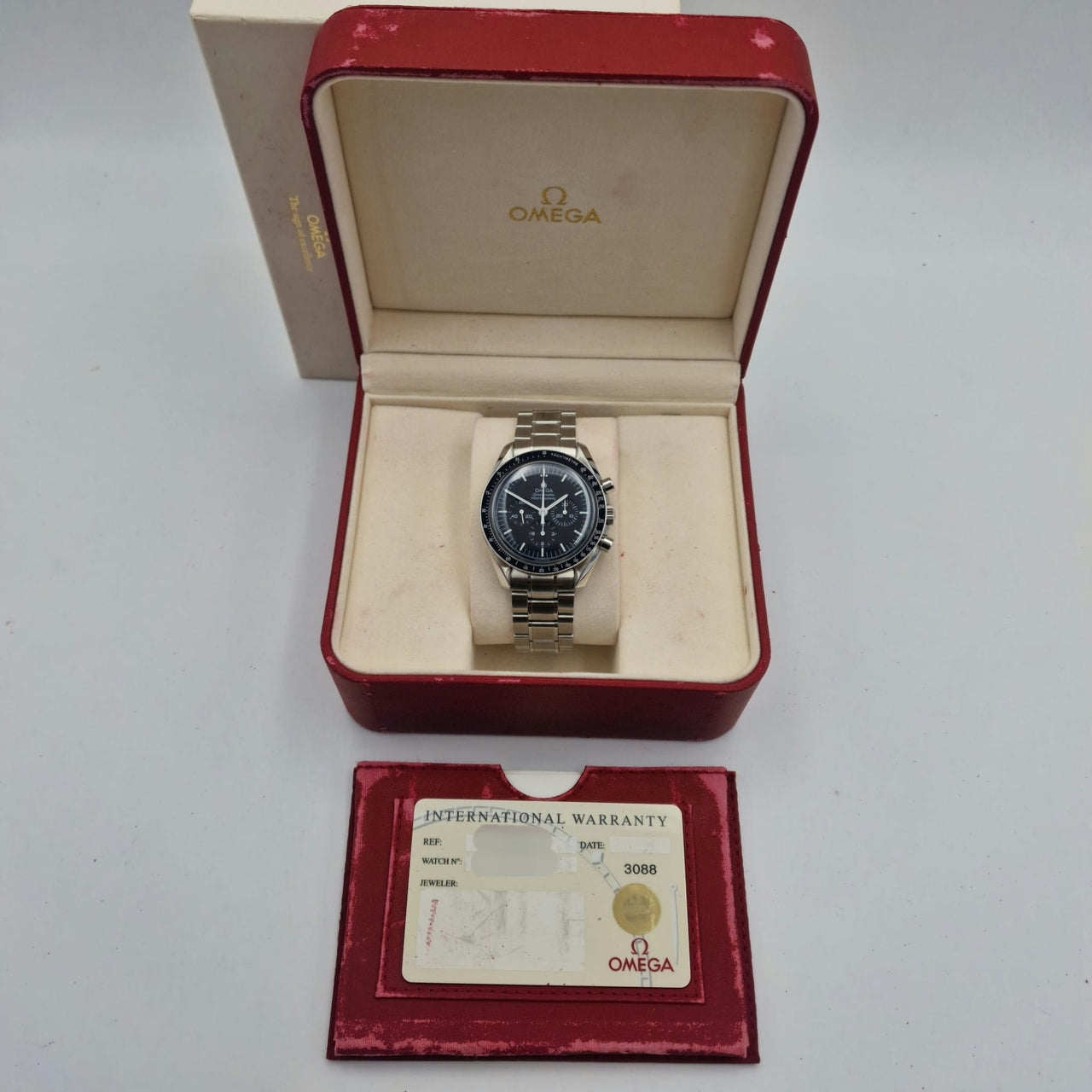 Omega Speedmaster Professional Moonwatch 42mm Handaufzug Herrenuhr 35705000 - Papers and documentation