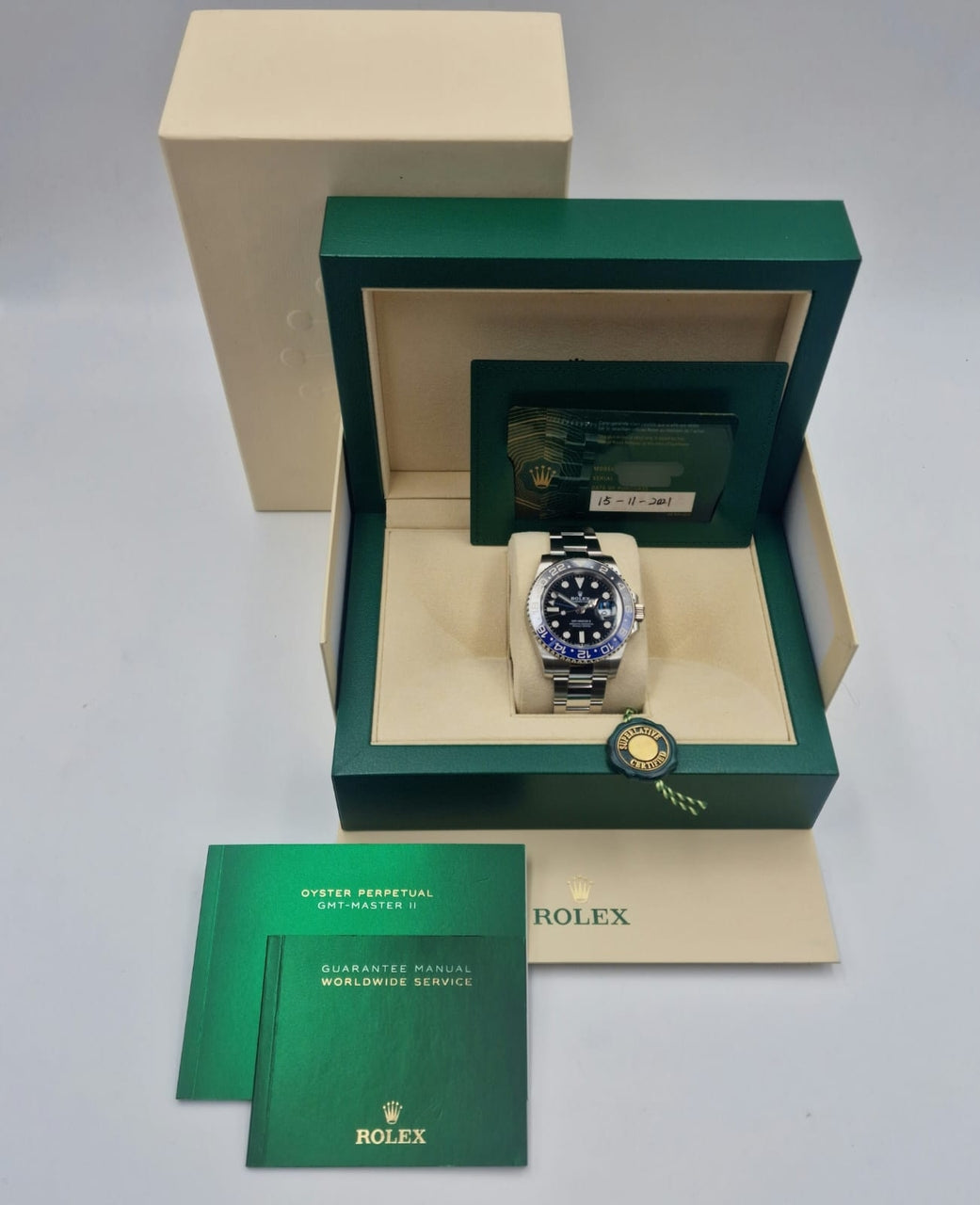 Rolex GMT-Master II "Batman" 40 Automatik 126710BLNR - Papers and documentation