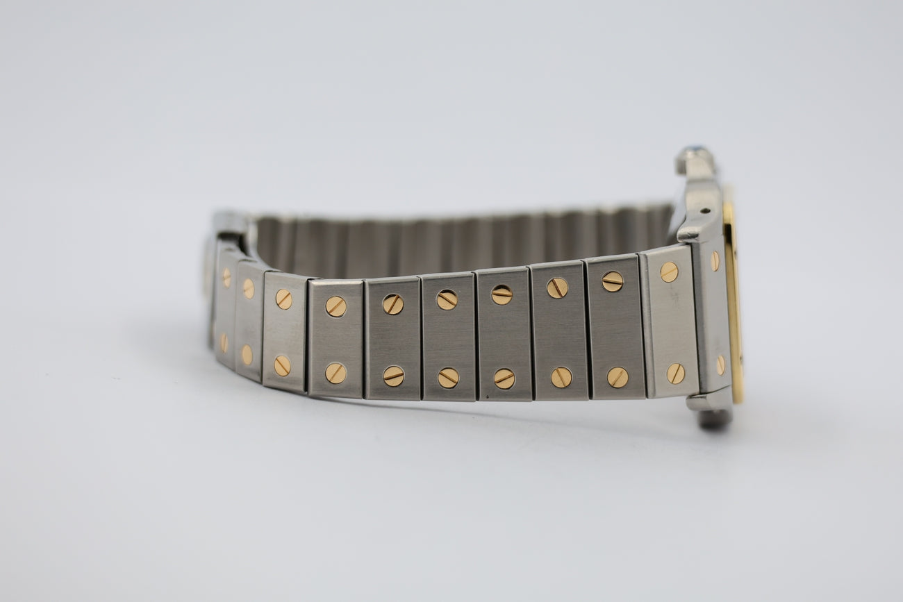 Cartier Santos Stahl Gold Weiß Automatik 2961 - Detailansicht 4