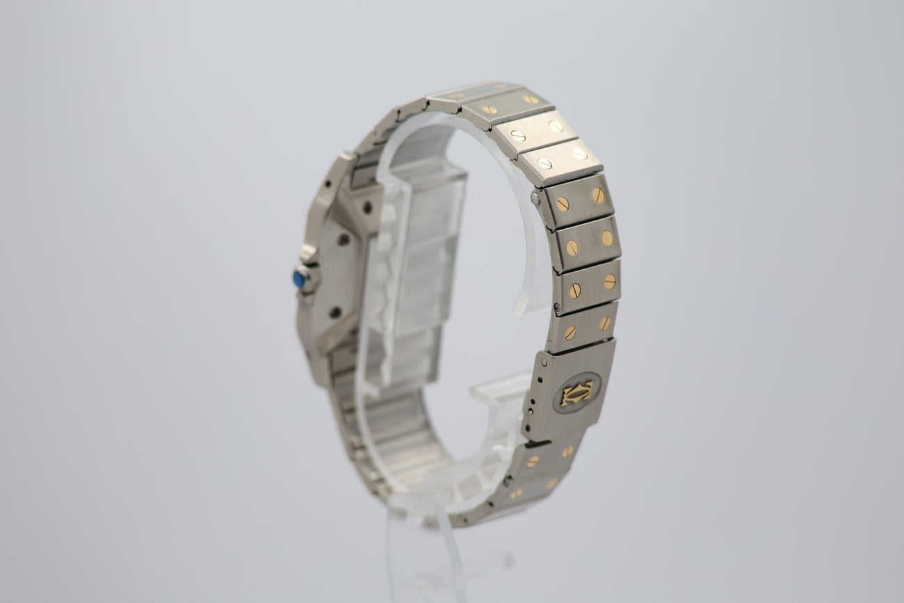 Cartier Santos Stahl Gold Weiß Automatik 2961 - Detailansicht 2