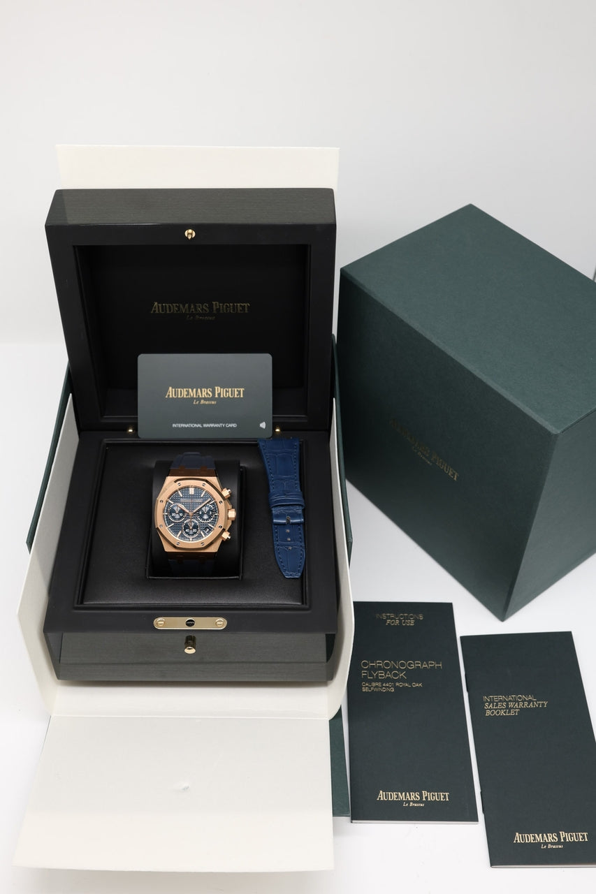 Audemars Piguet Royal Oak Roségold 41mm Chronograph “50th Anniversary” 26240OR - Papiere und oder Lieferumfang