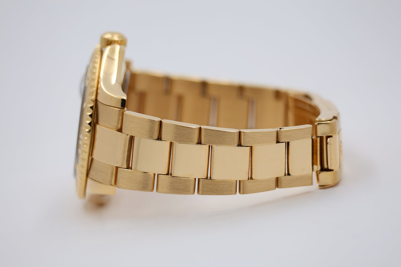 Rolex Yacht-Master Automatik Vollgold Blau 16628 - Detailansicht 3