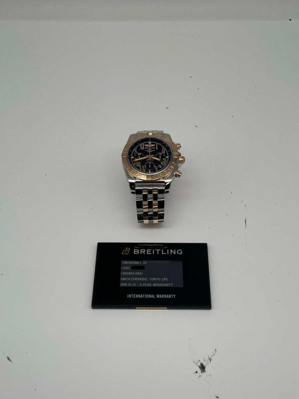 Breitling Chronomat 44 Stahl/Gold Automatik Herrenuhr CB0110 - Papers and documentation