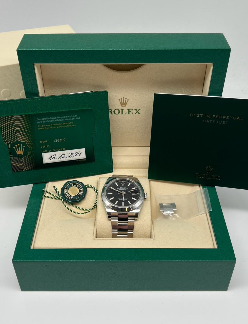Rolex Datejust 41 Automatik Herrenuhr 126300 - Papers and documentation