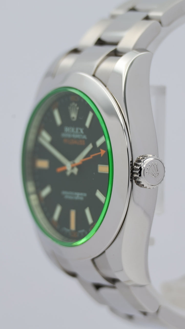 Rolex Milgauss Automatik Herrenuhr Schwarz 116400GV - Detailansicht 7