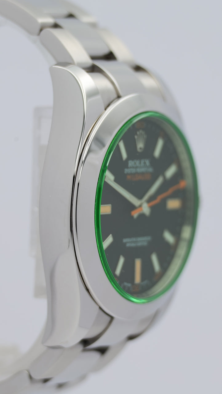 Rolex Milgauss Automatik Herrenuhr Schwarz 116400GV - Detailansicht 8
