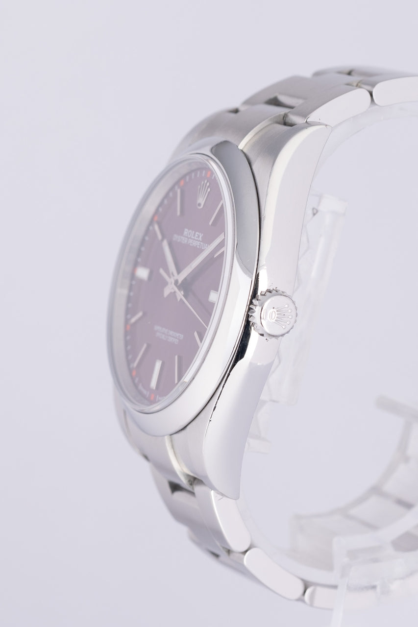 Rolex Oyster Perpetual 39 Red Grape Purple Violett 114300 - Detailansicht 2